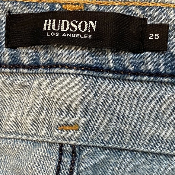 Hudson Jeans Elly High Rise Tapered Crop Denim Jeans In Skyline Size 25 - Picture 12 of 15